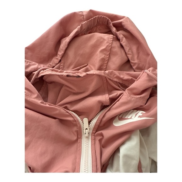 NIKE Women's Sportswear Windrunner Jacket Rust Pink Full‎ Zip Hoodie - Picture 5 of 8